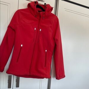 Pink/orange Hooded all weather water proof Jacket